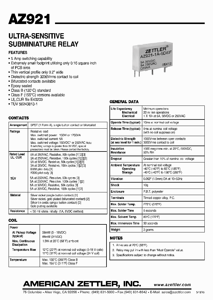 AZ921_9084596.PDF Datasheet