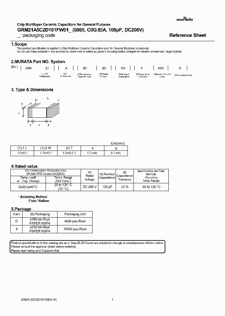 GRM21A5C2D101FW01_9085138.PDF Datasheet