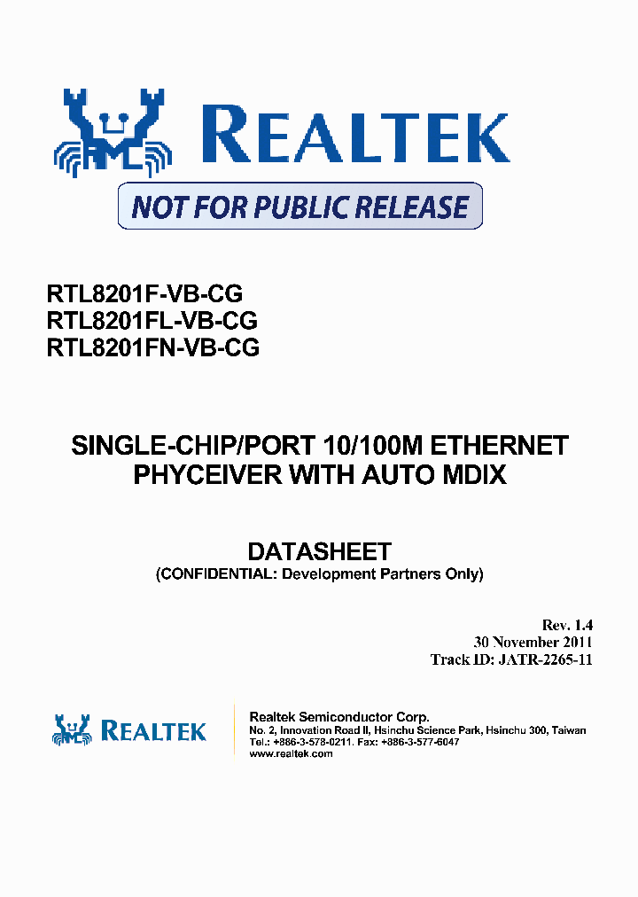 RTL8201F-VB-CG_9085151.PDF Datasheet