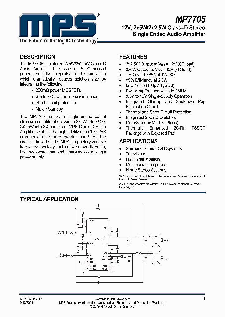 MP7705_9085925.PDF Datasheet