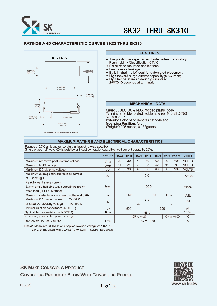 SK310_9086383.PDF Datasheet