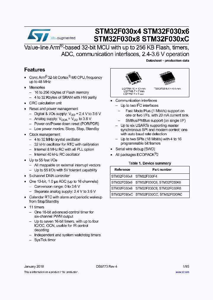 STM32F030X8_9086655.PDF Datasheet