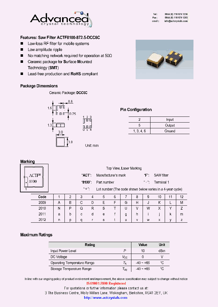 ACTF8100_9087192.PDF Datasheet