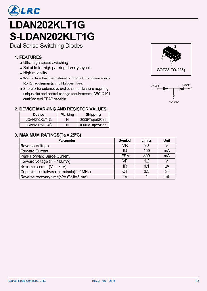 LDAN202KLT1G_9087238.PDF Datasheet