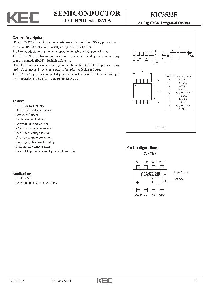KIC3522F_9087430.PDF Datasheet