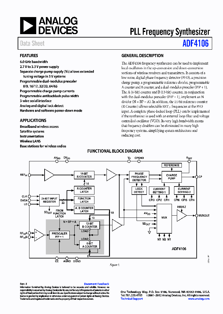ADF4106_9087580.PDF Datasheet