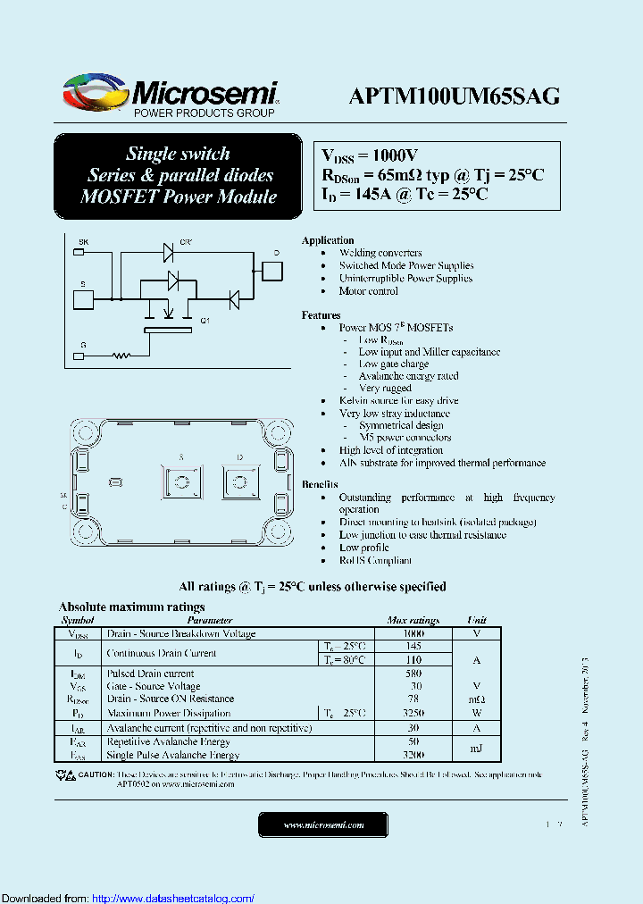 APTM100UM65SAG_9087731.PDF Datasheet
