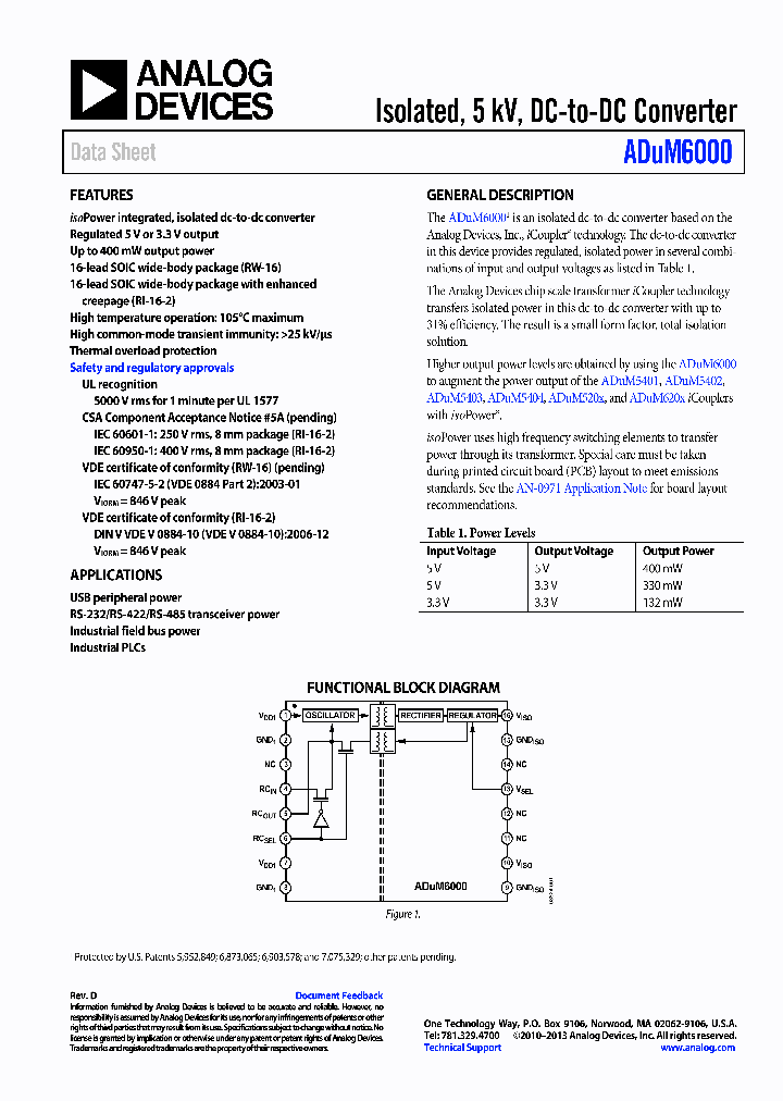 ADUM6000_9087720.PDF Datasheet