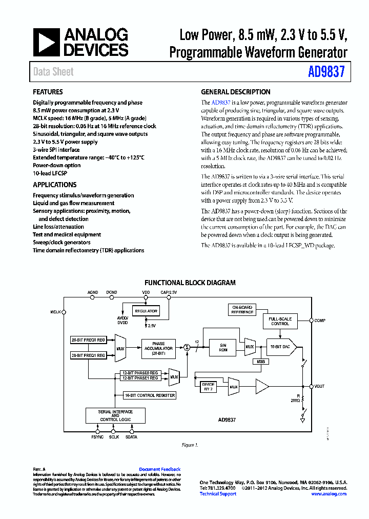 AD9837_9087695.PDF Datasheet