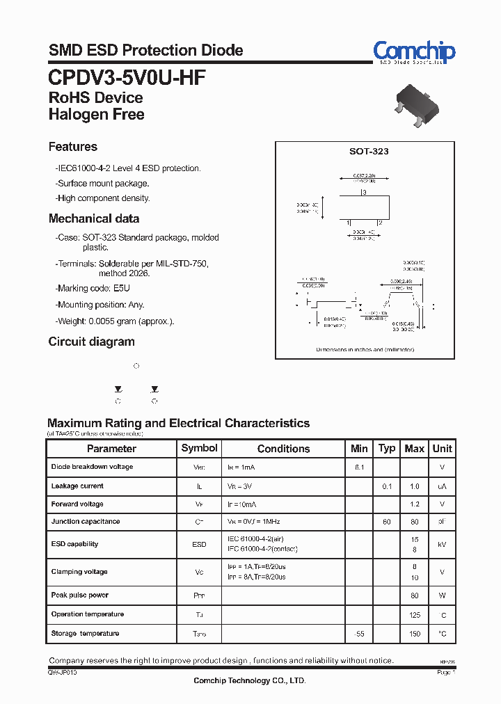 CPDV3-5V0U-HF_9087940.PDF Datasheet