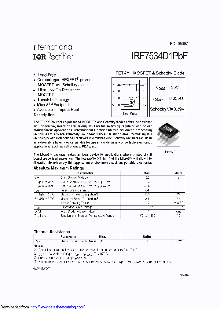IRF7534D1PBF_9088392.PDF Datasheet