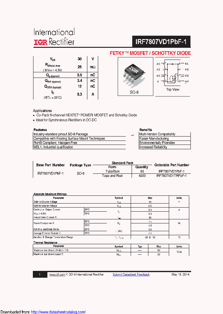 IRF7807VD1PBF-1_9088395.PDF Datasheet