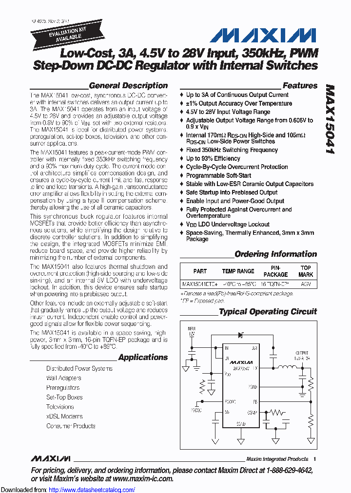 MAX15041ETECGM_9088533.PDF Datasheet