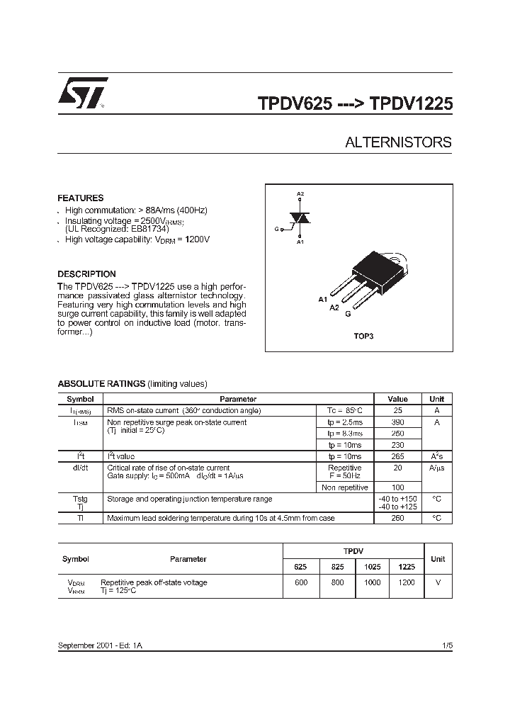 TPDV825_9088891.PDF Datasheet