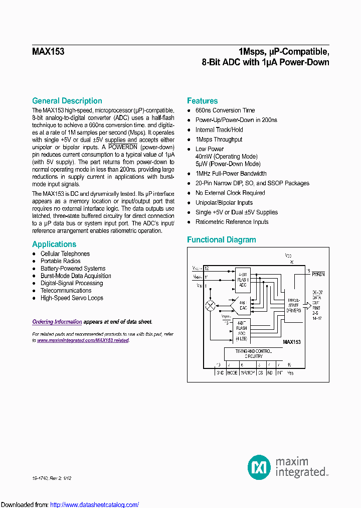 MAX153CPPCGP_9089046.PDF Datasheet