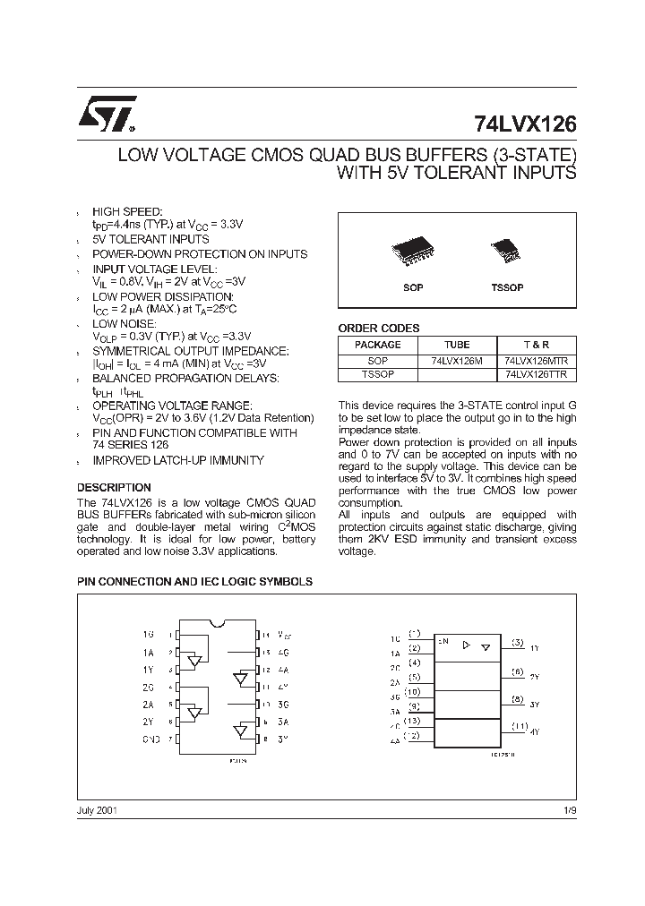 74LVX126TTR_9089187.PDF Datasheet