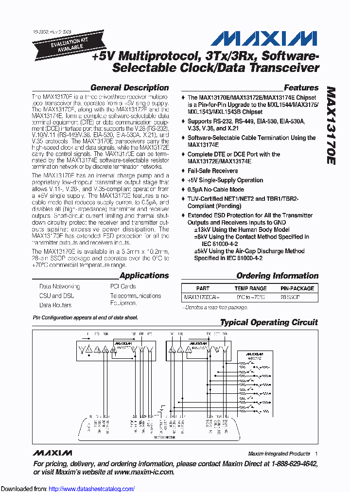 MAX13170EEAIT_9089528.PDF Datasheet