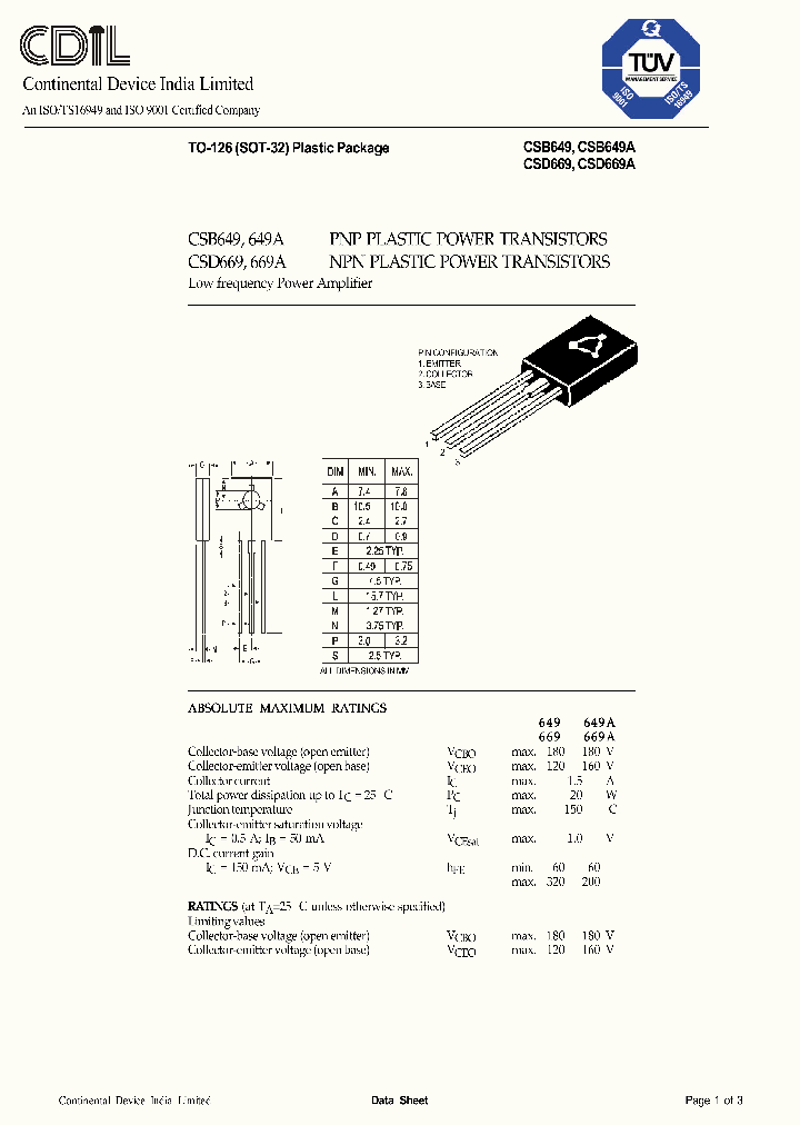CSB649AB_9090449.PDF Datasheet