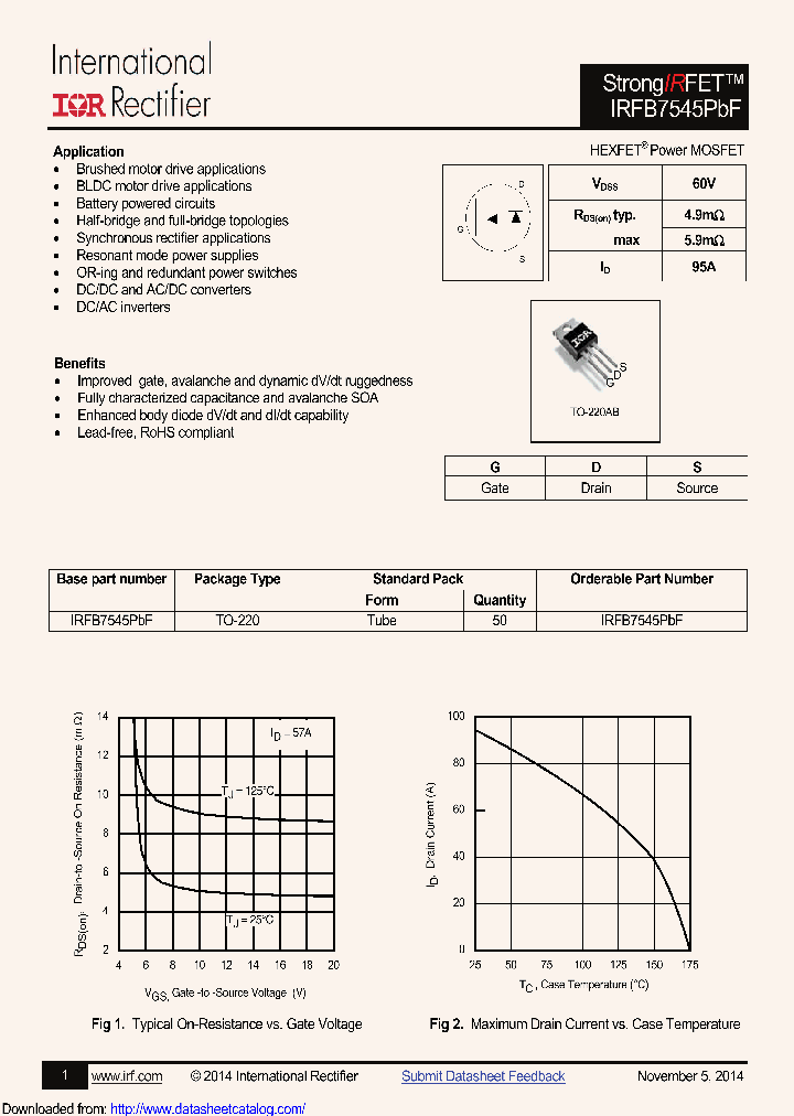IRFB7545_9090809.PDF Datasheet