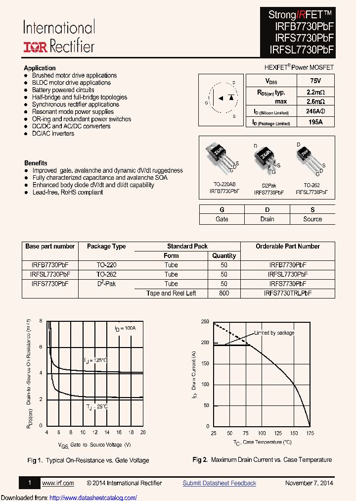 IRFB7730PBF_9090814.PDF Datasheet