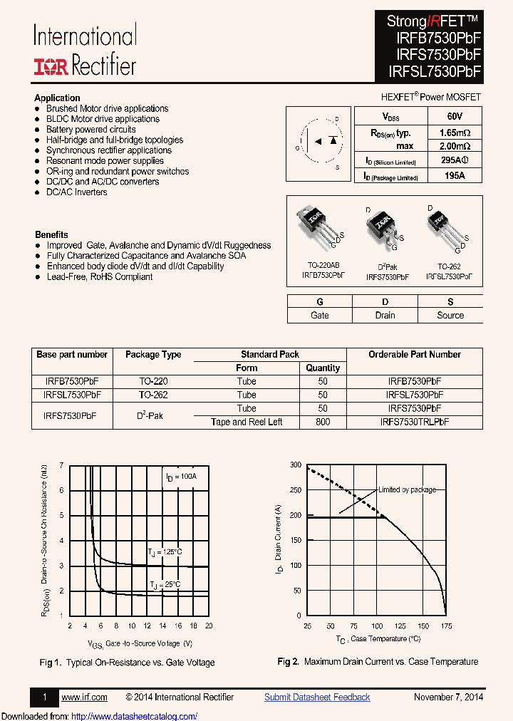 IRFB7530_9090801.PDF Datasheet