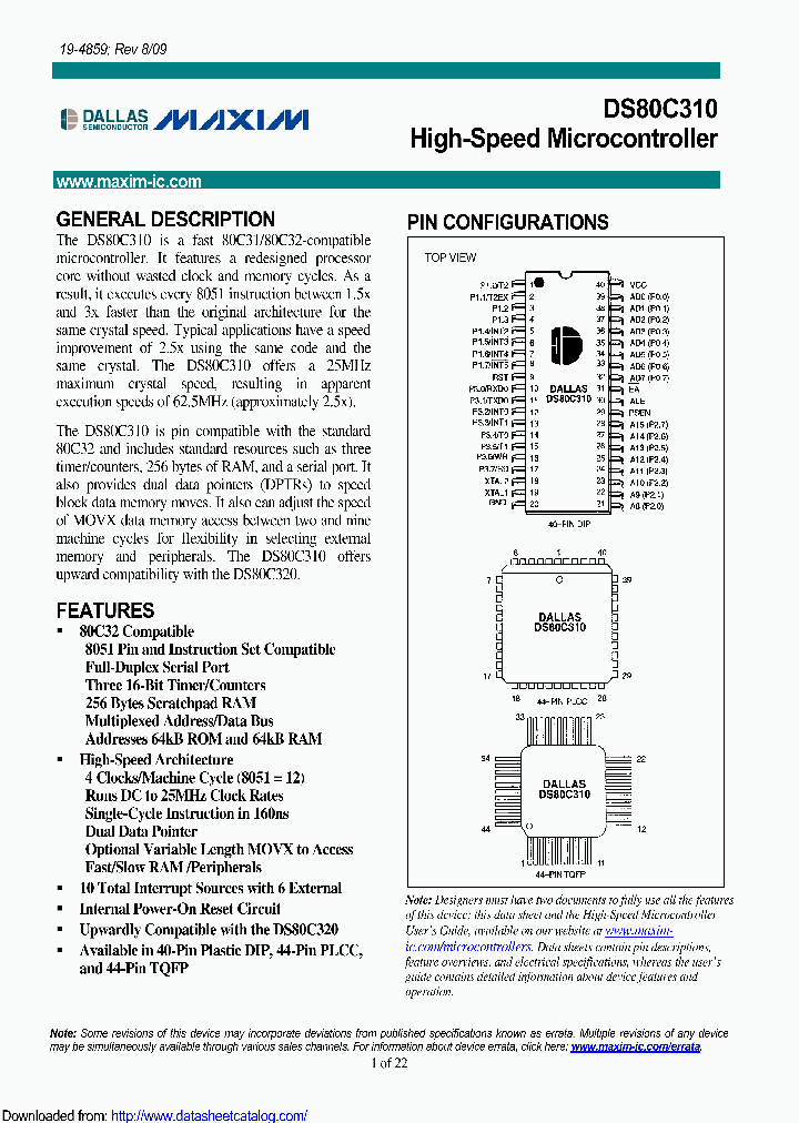 DS80C310-QCG_9091197.PDF Datasheet