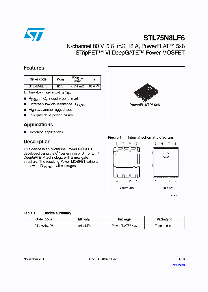STL75N8LF6_9091943.PDF Datasheet