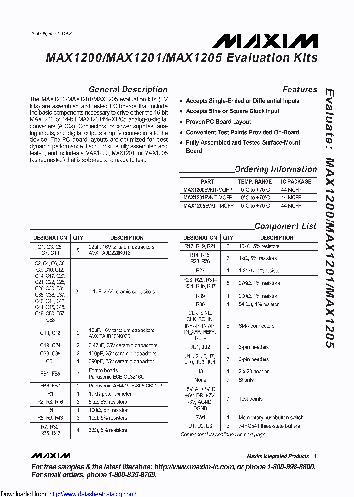 MAX1201EVKIT-MQFP_9092356.PDF Datasheet