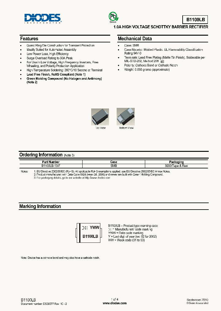 B1100LB-13-F_9093046.PDF Datasheet