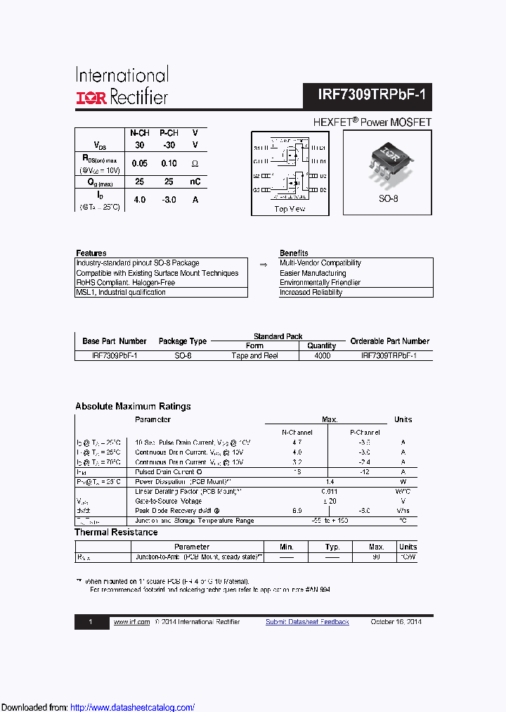 IRF7309PBF-1_9093096.PDF Datasheet