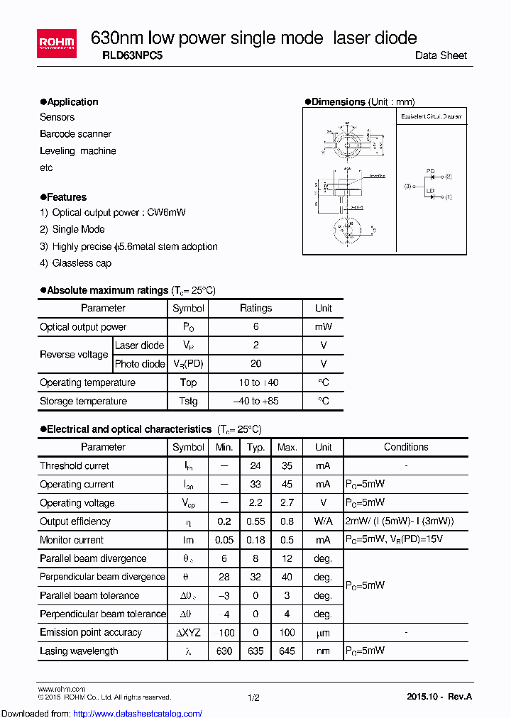 RLD63NPC5_9093509.PDF Datasheet