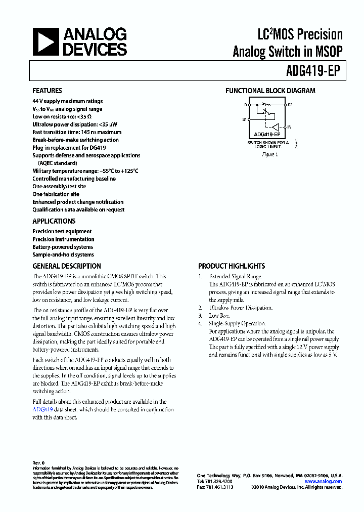 ADG419-EP_9095199.PDF Datasheet