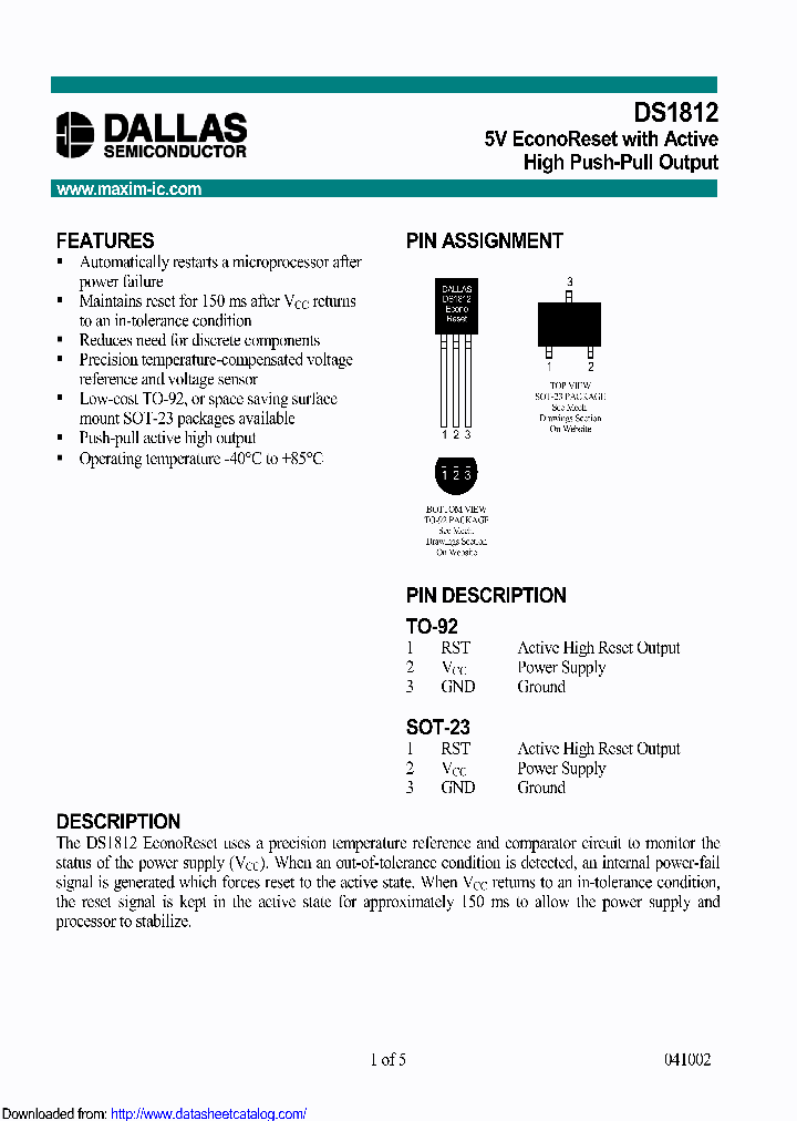 DS1812R-15-U_9096316.PDF Datasheet
