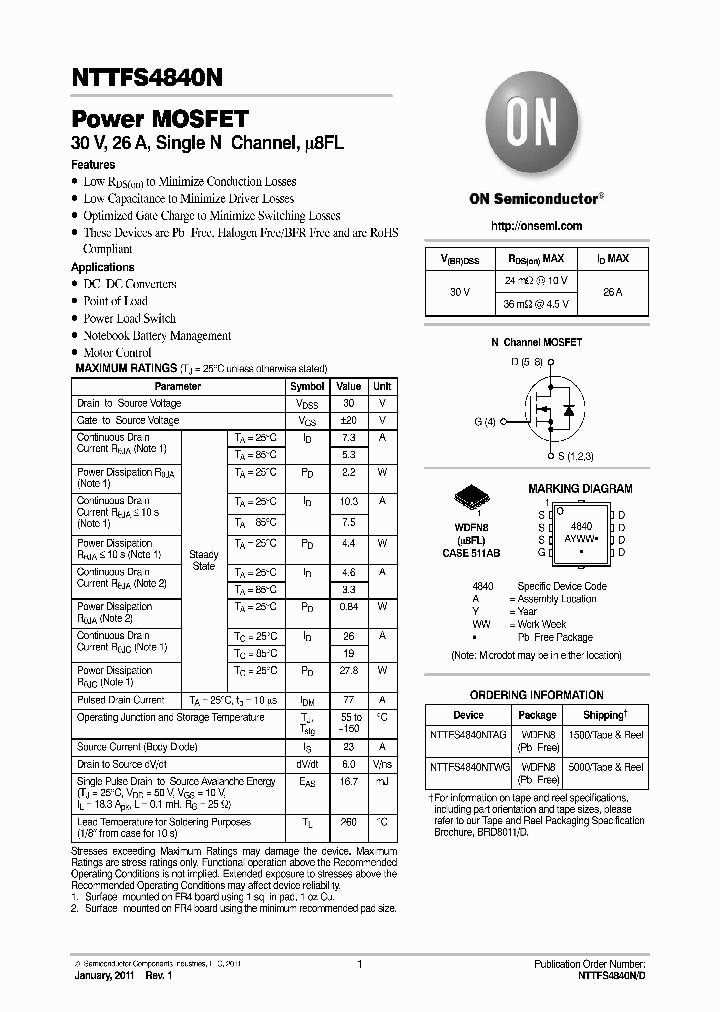 NTTFS4840_9097241.PDF Datasheet