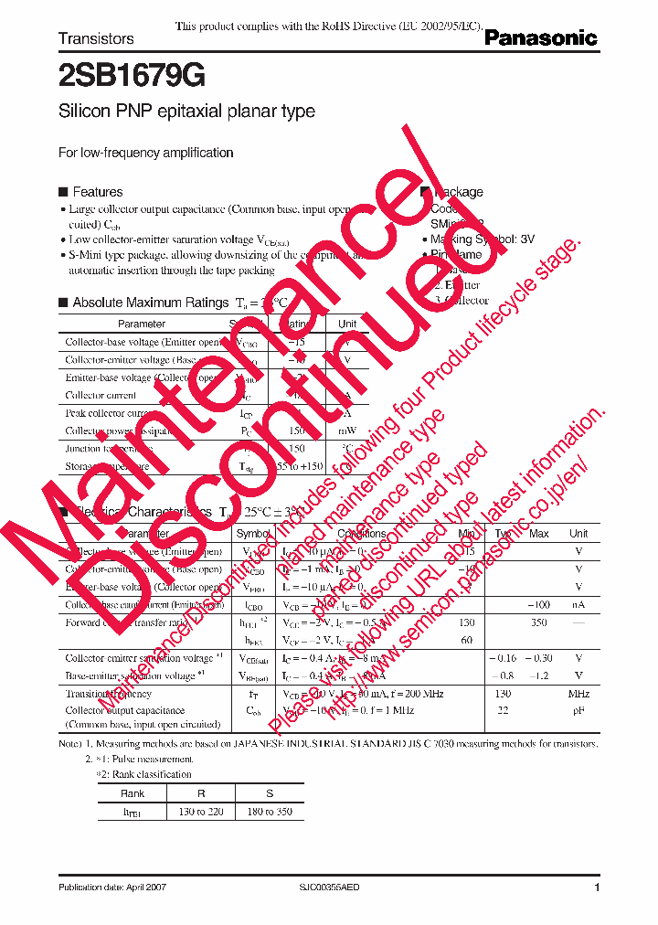 2SB1679G_9097515.PDF Datasheet