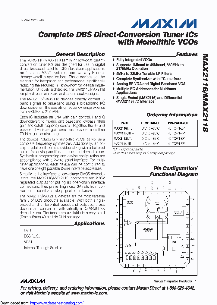 MAX2116UTLT_9097876.PDF Datasheet