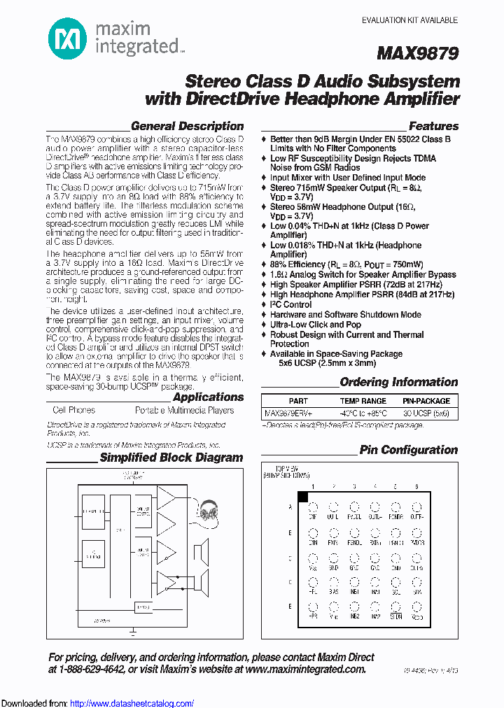 MAX9879ERV_9098483.PDF Datasheet