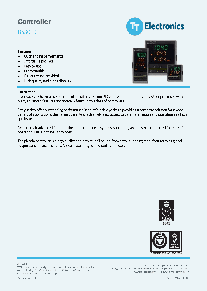 DS3019_9099773.PDF Datasheet
