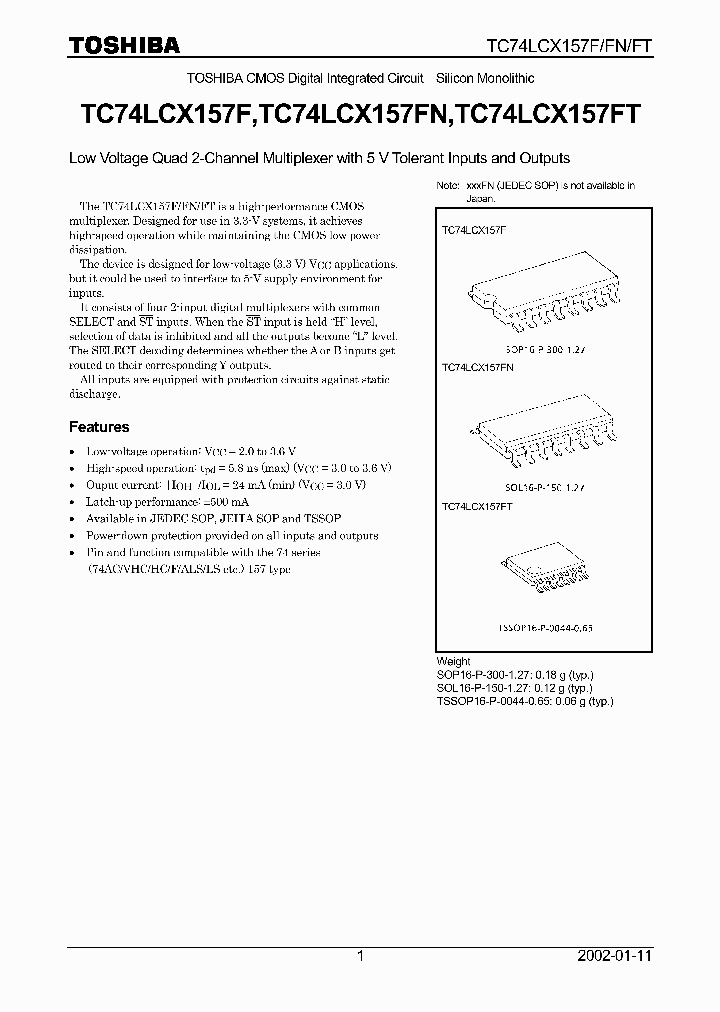 TC74LCX157FT_9099838.PDF Datasheet
