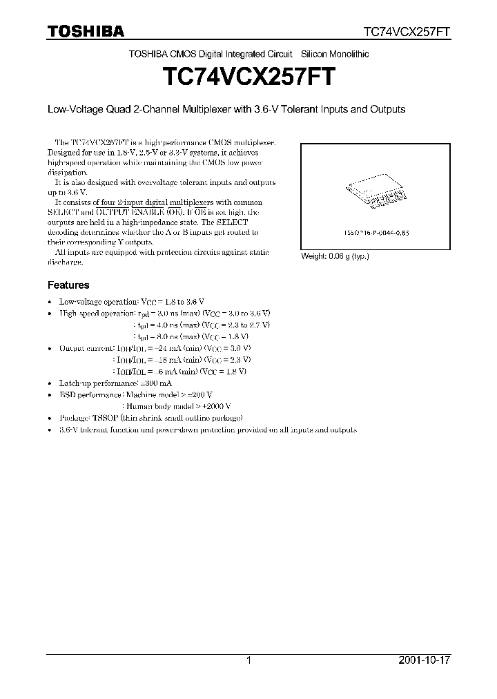 TC74VCX257FT_9099841.PDF Datasheet