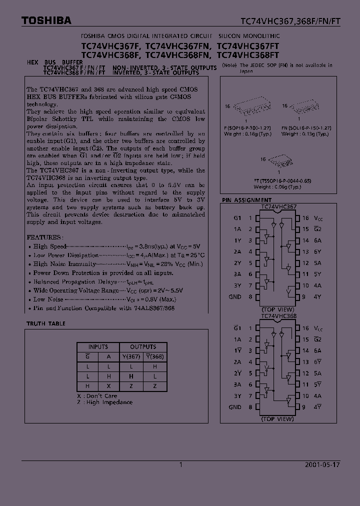 TC74VHC367FT_9099844.PDF Datasheet