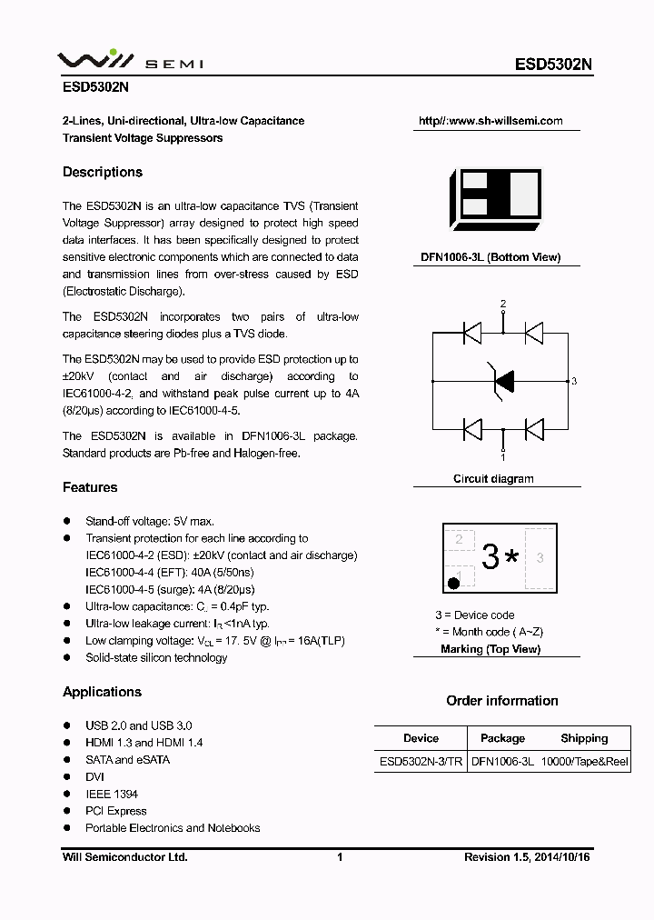 ESD5302N_9100556.PDF Datasheet