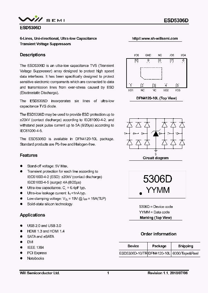 ESD5306D_9100564.PDF Datasheet