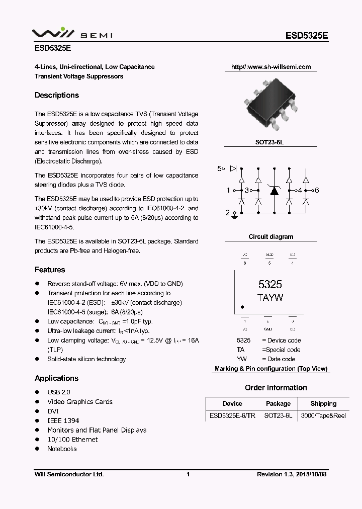 ESD5325E_9100574.PDF Datasheet