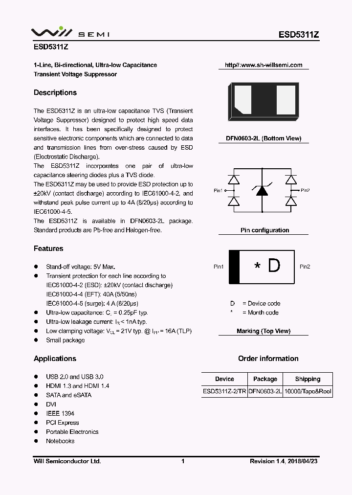 ESD5311Z-2TR_9100573.PDF Datasheet