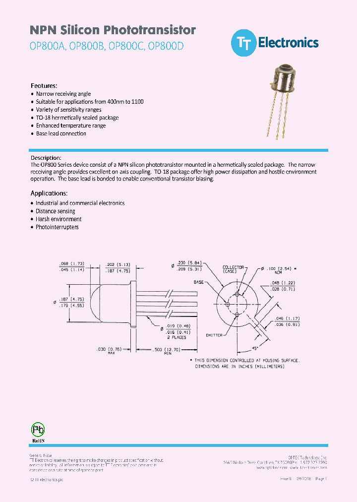 OP800A_9101406.PDF Datasheet
