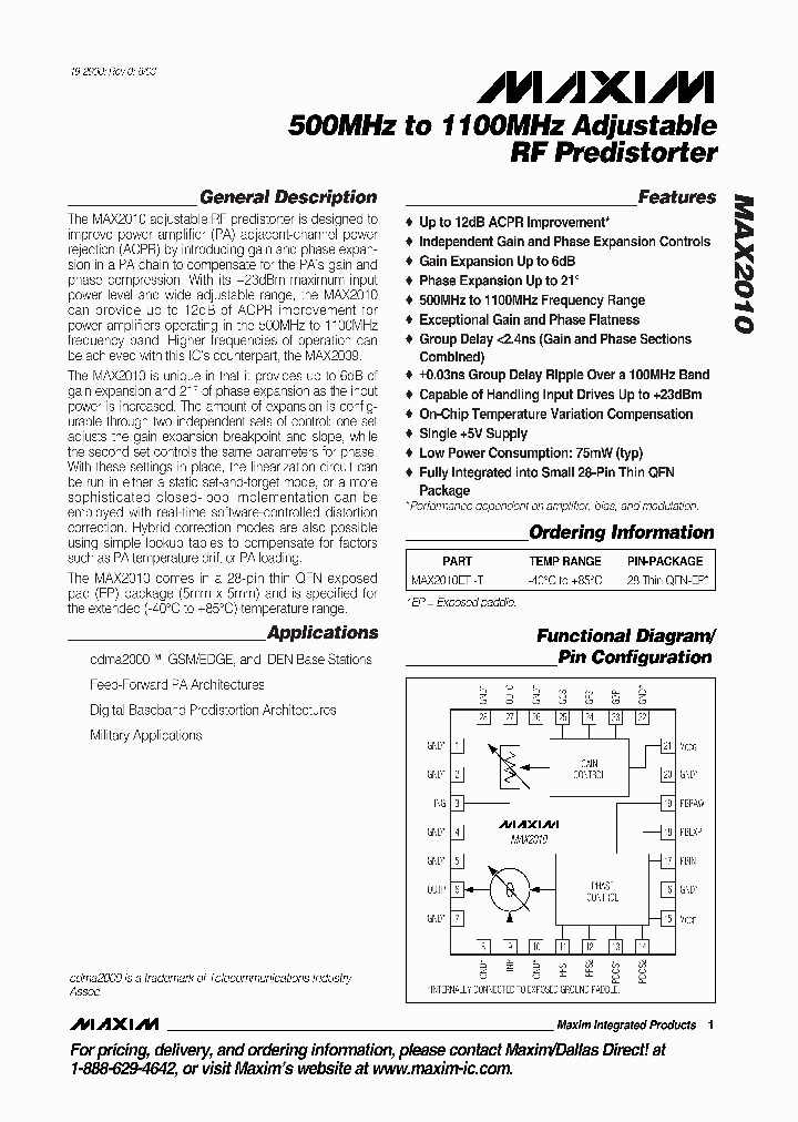 MAX2010_9101675.PDF Datasheet