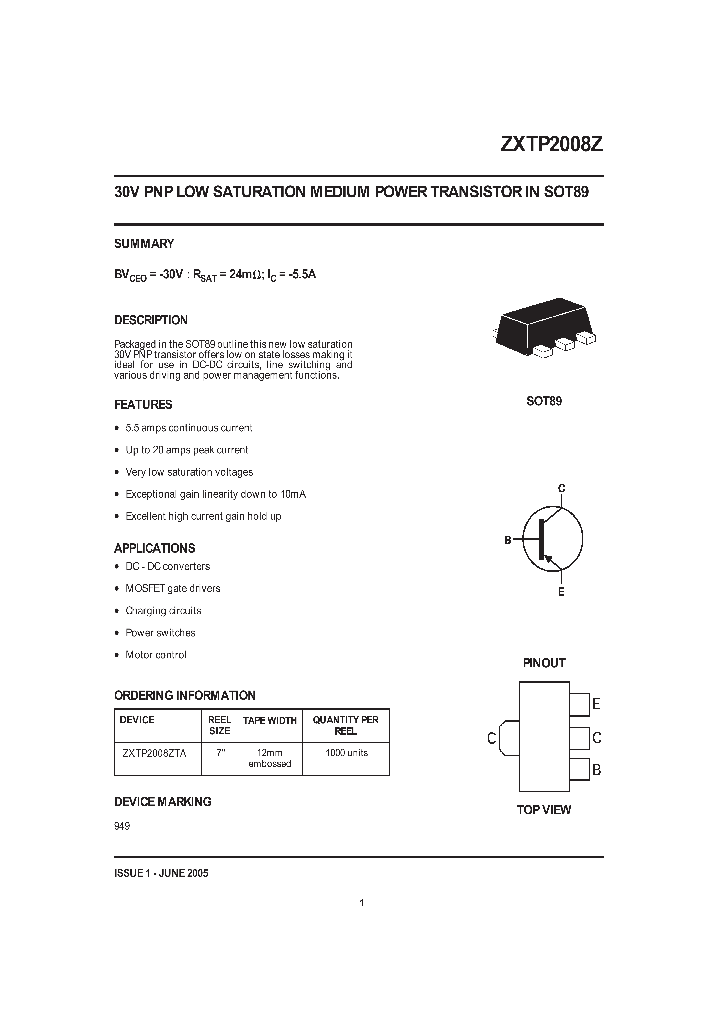 ZXTP2008ZTA_9102203.PDF Datasheet