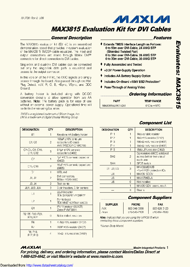 MAX3815EVKIT-DVI_9102529.PDF Datasheet