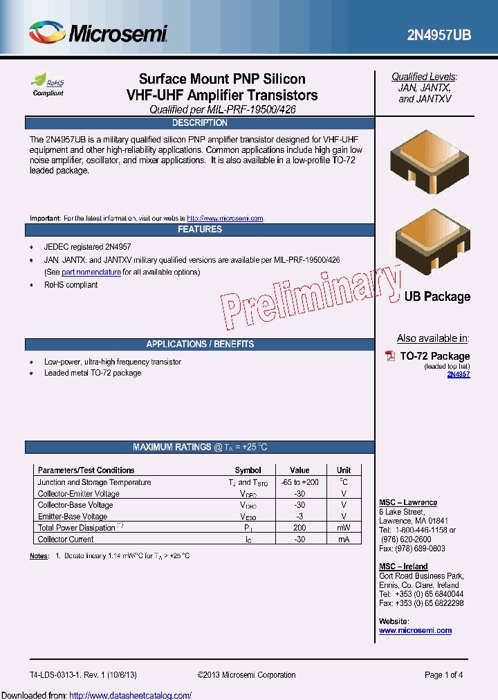 2N4957UB_9103199.PDF Datasheet